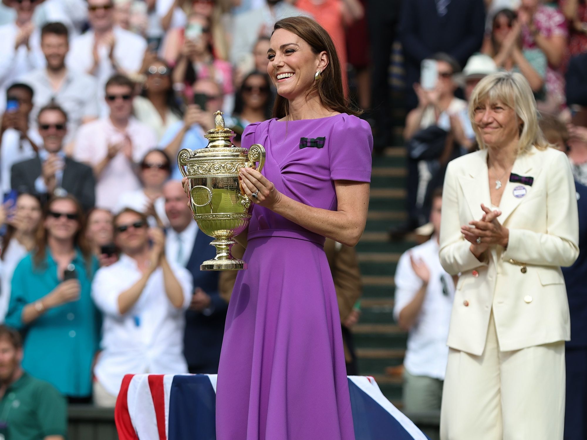 Kate Middleton presented the Wimbeldon trophy in 2024
