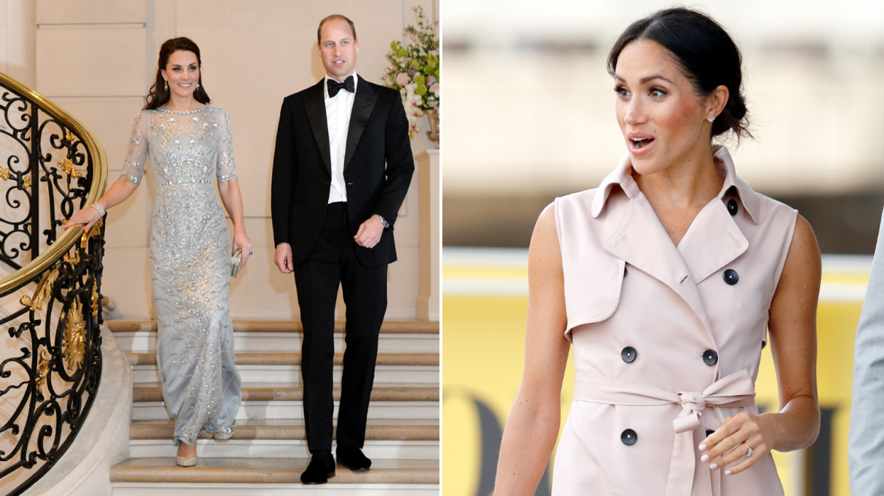 Kate Middleton, Prince William and Meghan Markle