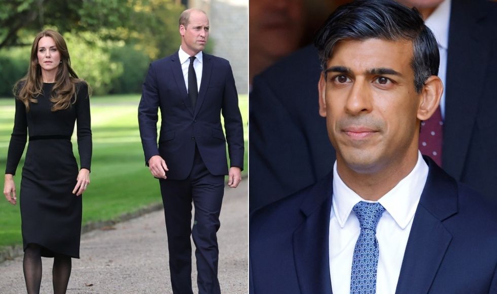 Kate Middleton, Prince William, Rishi Sunak
