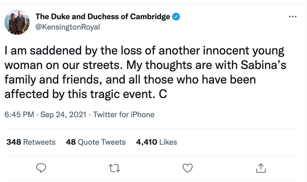 Kate Middleton's tweet