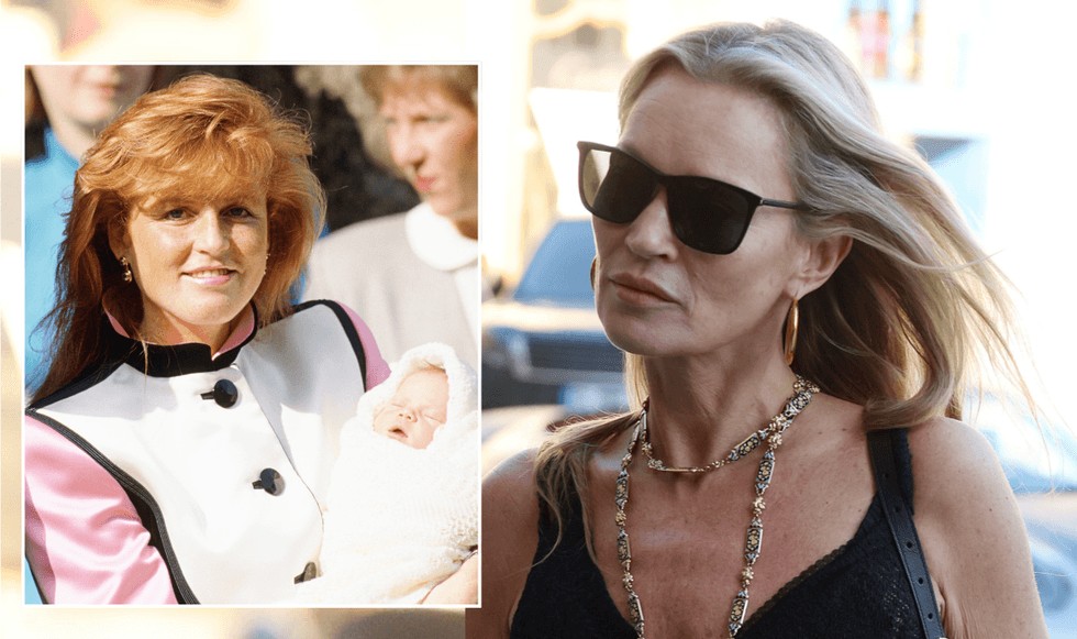 Kate Moss and Sarah Ferguson