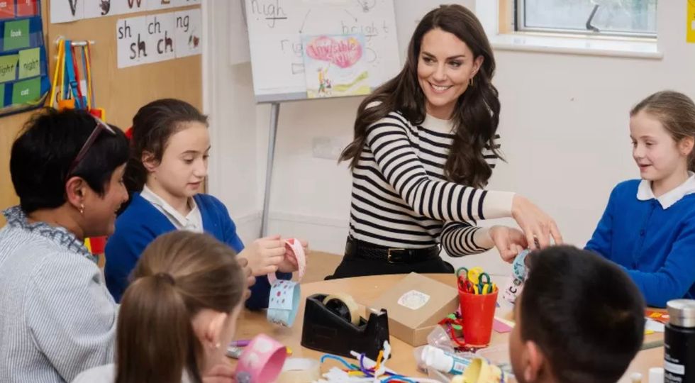 Kate visited a primary school in London