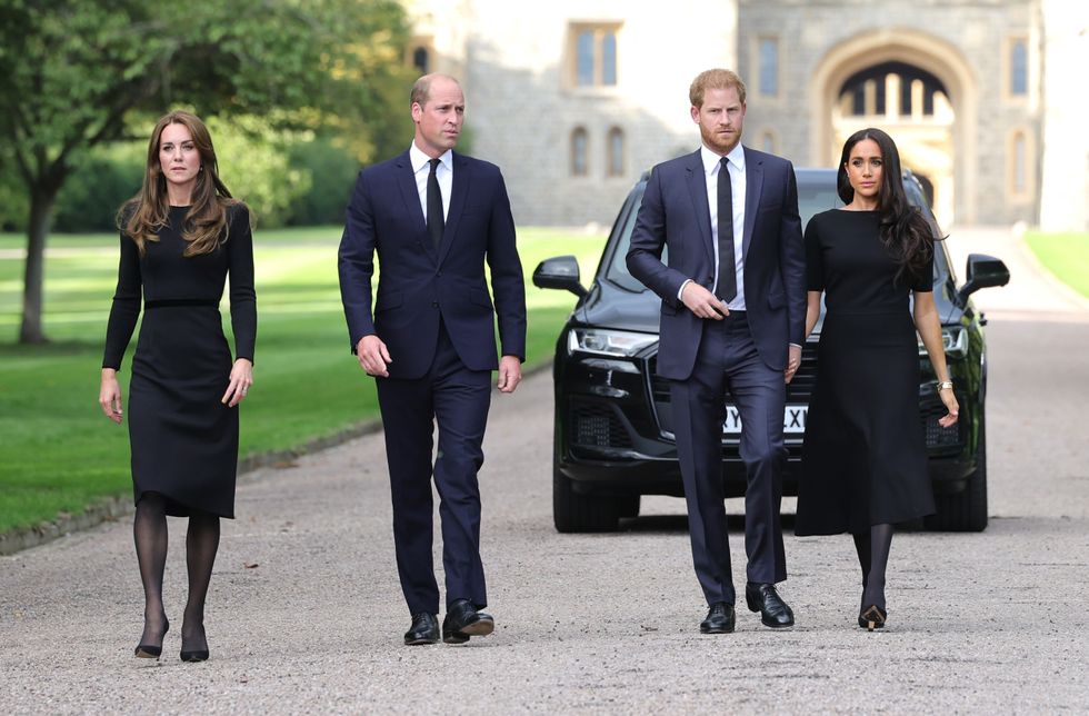 Kate, Will, Harry and Meghan