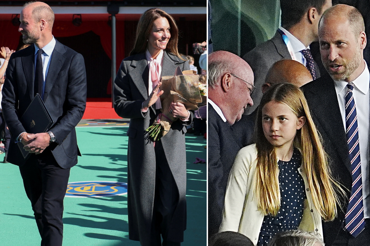 Kate, William and Charlotte