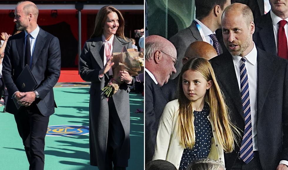 Kate, William and Charlotte