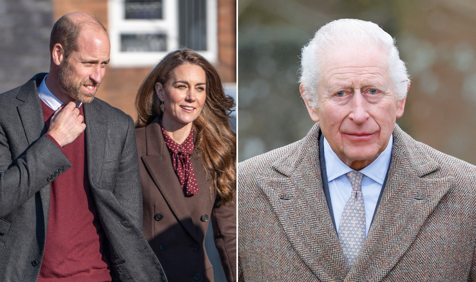 Kate, William and King Charles