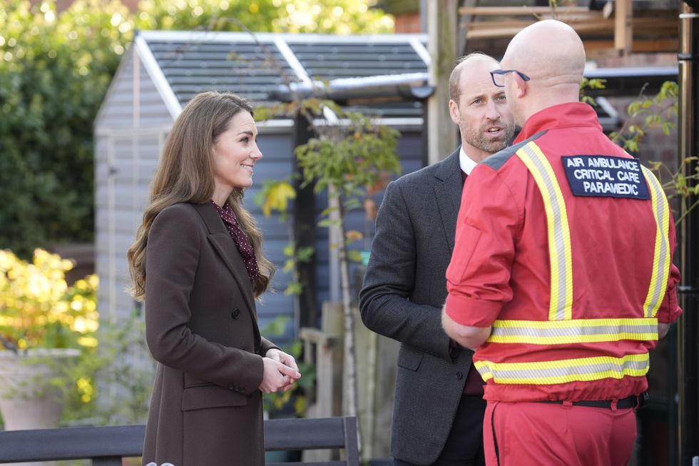 Kate, William and paramedic