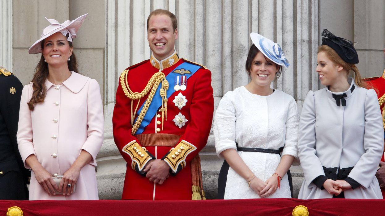 Kate, William, Eugenie and Beatrice