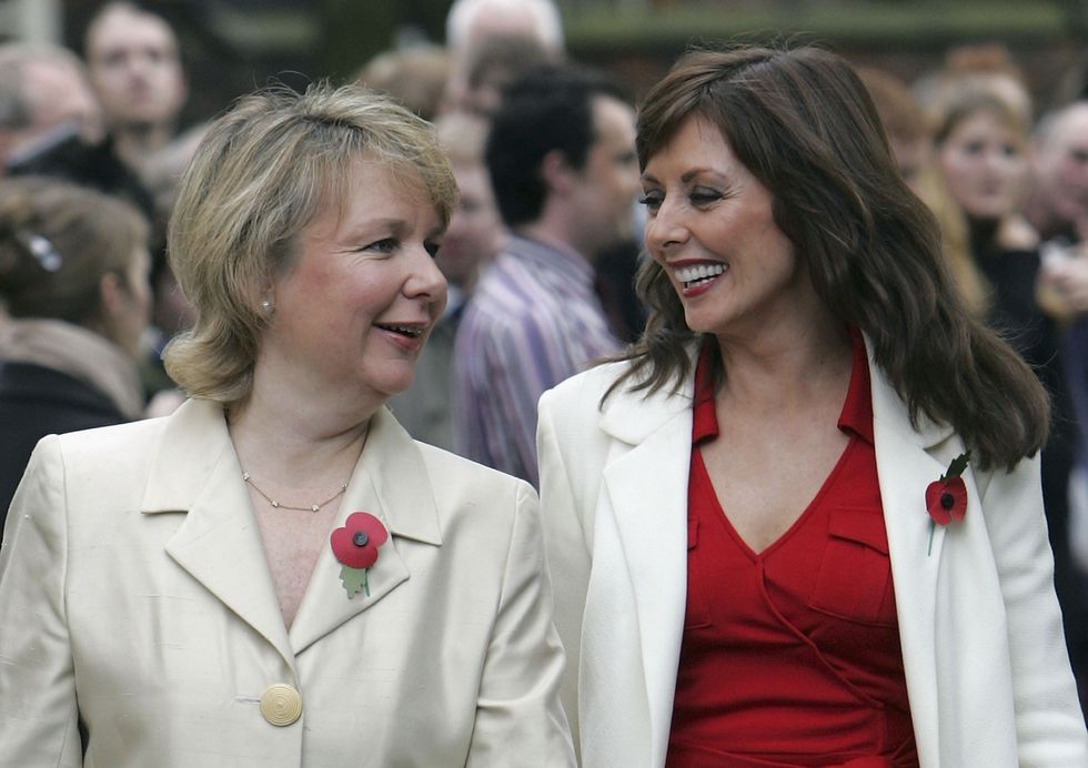 Kathryn Apanowicz and Carol Vorderman