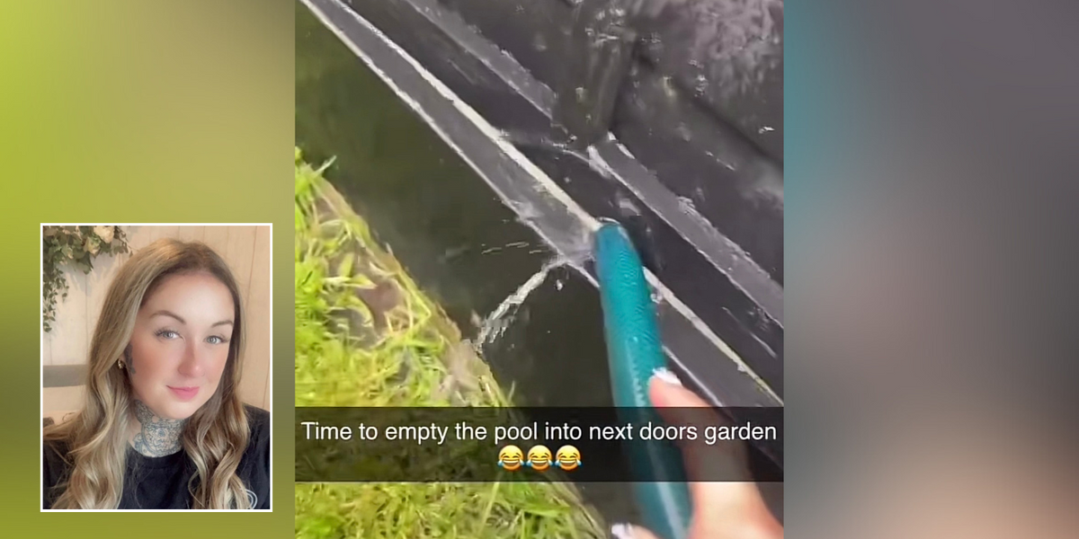 NextImg:Neighbour row erupts after mother takes revenge on nightmare homeowner who 'tried to fight 12-year-old daughter' and lobbed cigarettes over fence