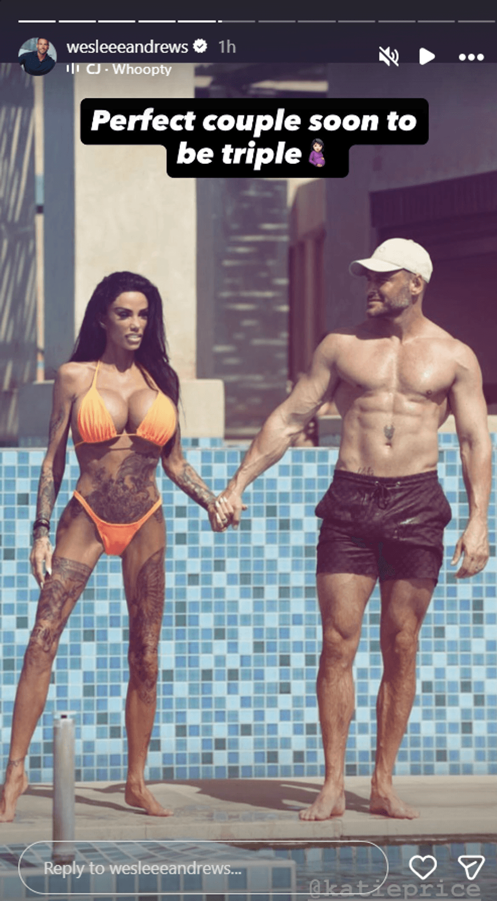 Katie Price and Weslee Andrews