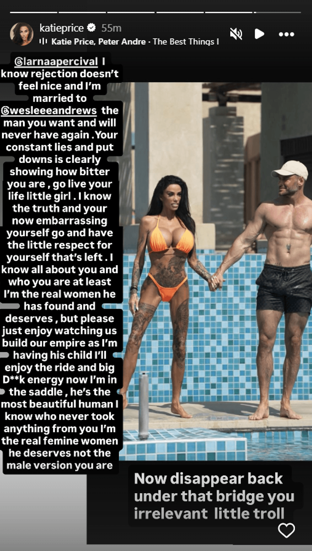 Katie Price and Weslee Andrews