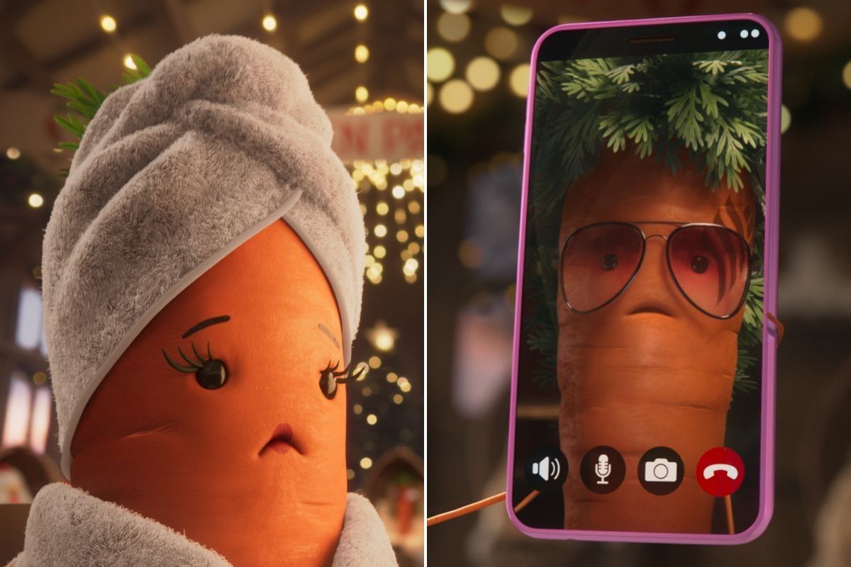 Katie the Carrot finding out Kevin's gone missing / Kelvin the Carrot on the phone to Katie