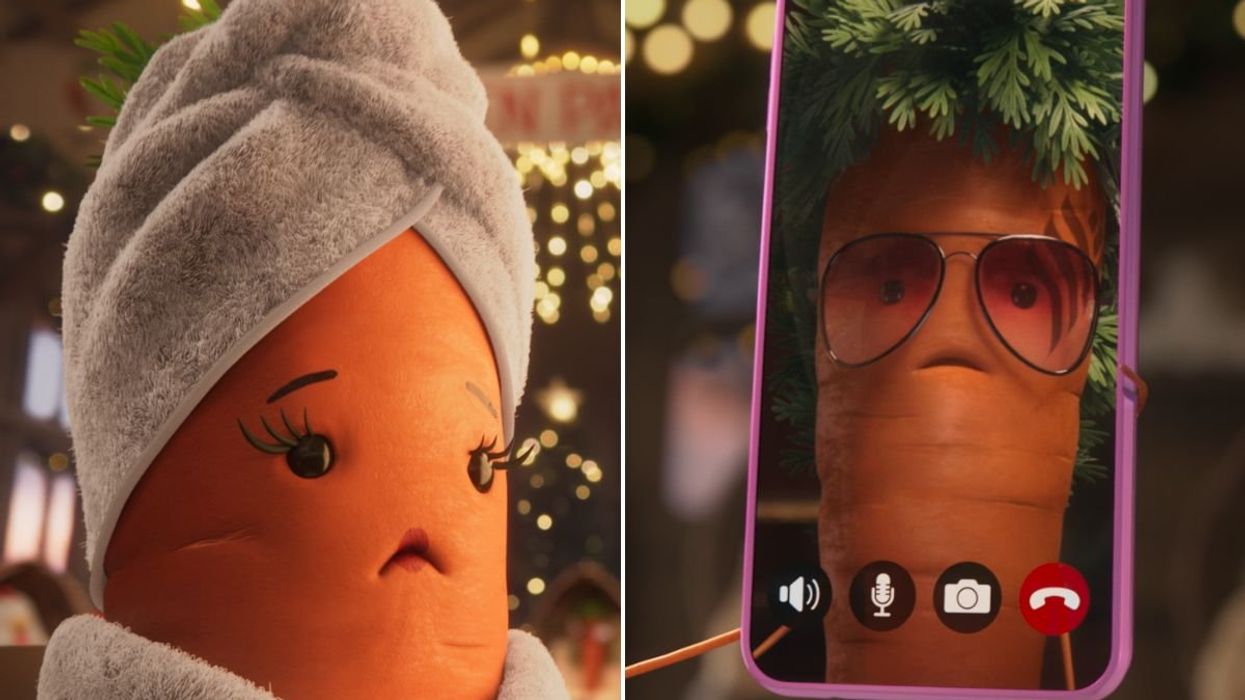 Katie the Carrot finding out Kevin's gone missing / Kelvin the Carrot on the phone to Katie