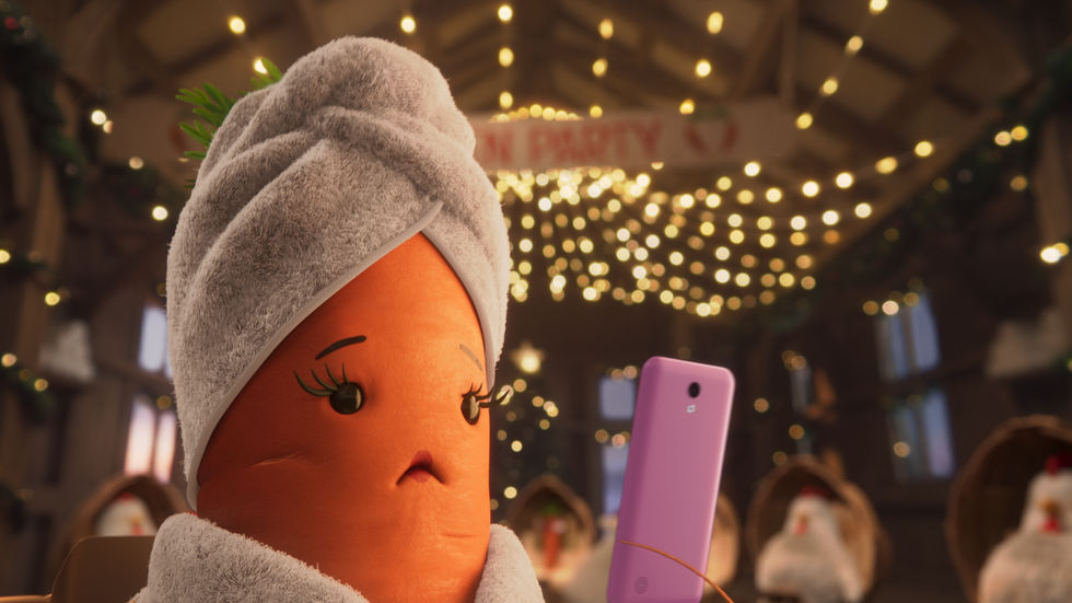 Katie the Carrot finding out Kevin's gone missing