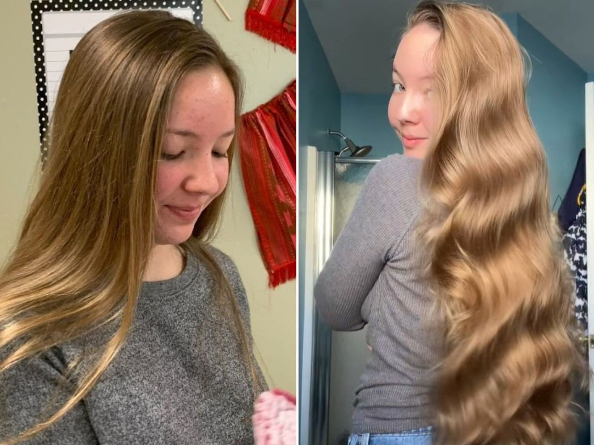 Kaylee Rose before and after hair transformation