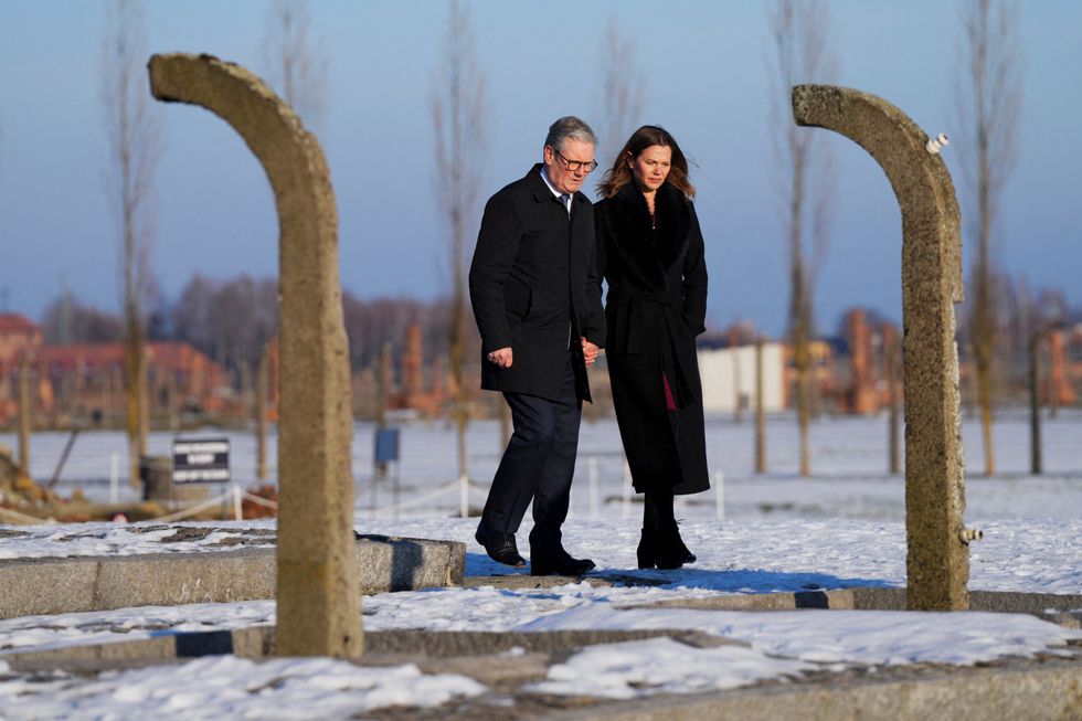 Keir and Victoria Starmer at Auschwitz
