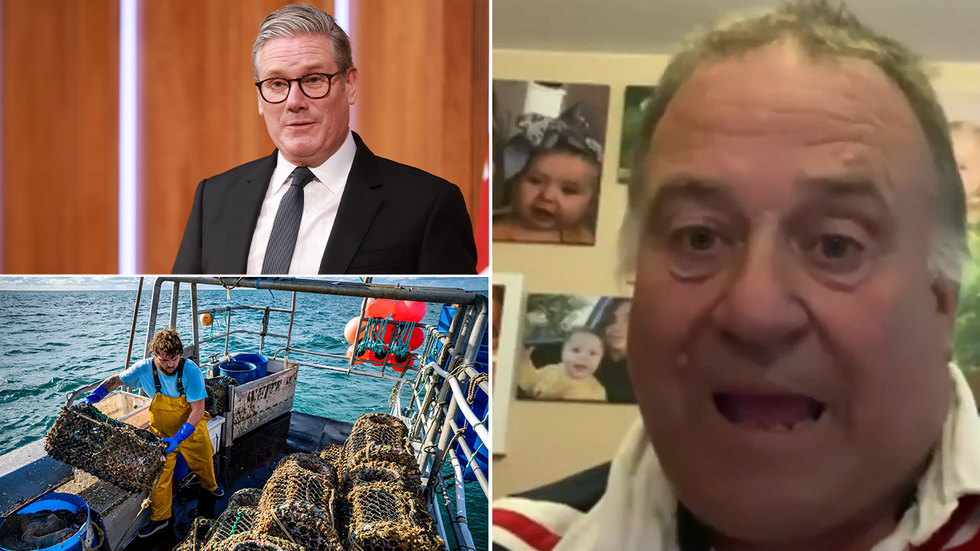 Keir Starmer, a British fisherman and Paul Lines