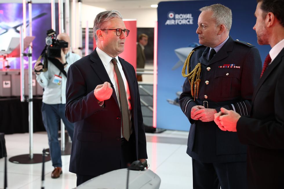 Keir Starmer and Air Chief Marshal Sir Richard Knighton