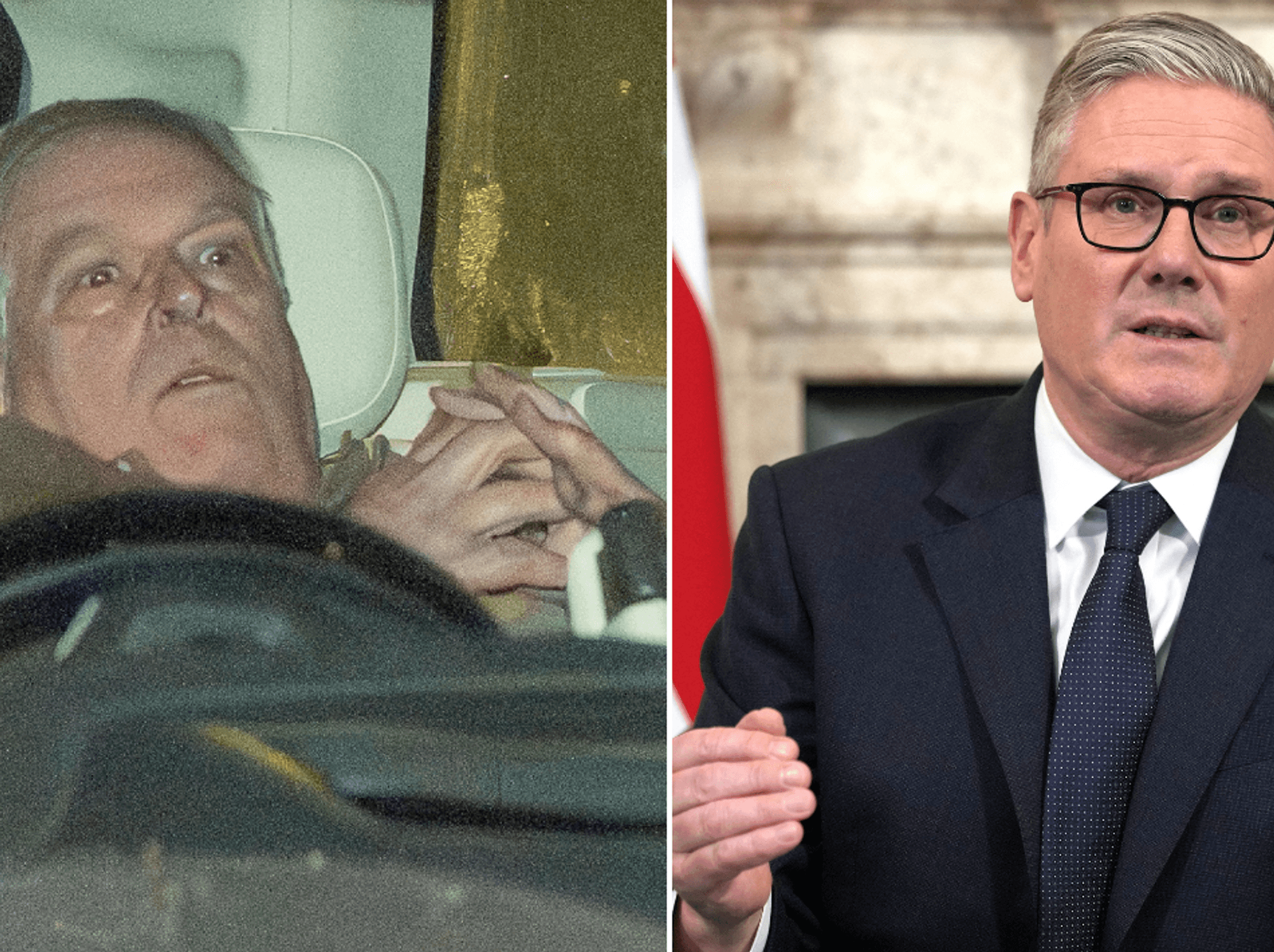 Keir Starmer and Andrew Mountbatten-Windsor