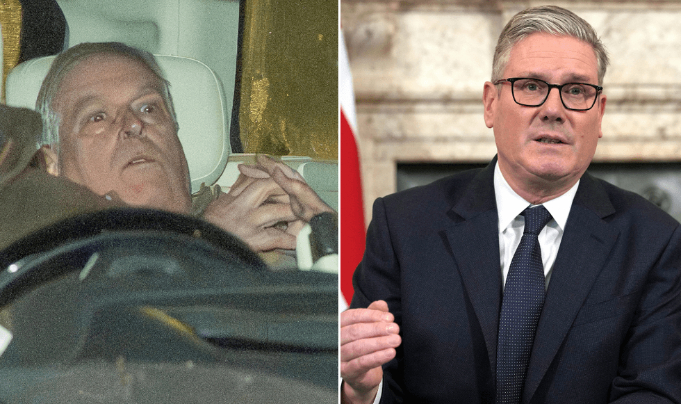 Keir Starmer and Andrew Mountbatten-Windsor