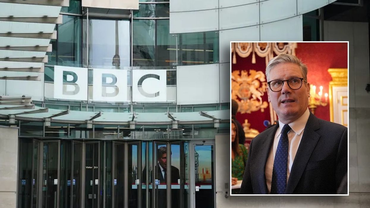 Keir Starmer and BBC office