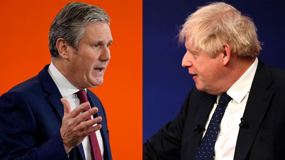 Keir Starmer and Boris Johnson