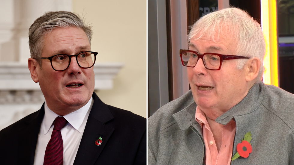 Keir Starmer and Christopher Biggins