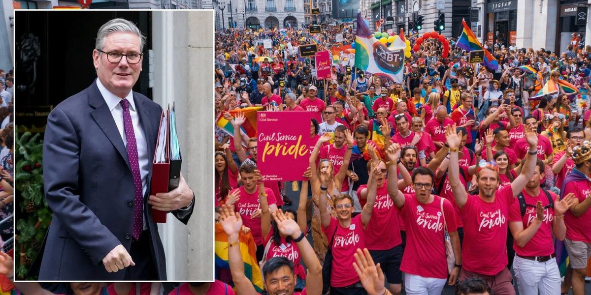 Keir Starmer sued after taxpayer-funded Civil Service officials seen marching in Pride parade Keir Starmer sued after taxpayer-funded Civil Service officials seen marching in Pride parade
