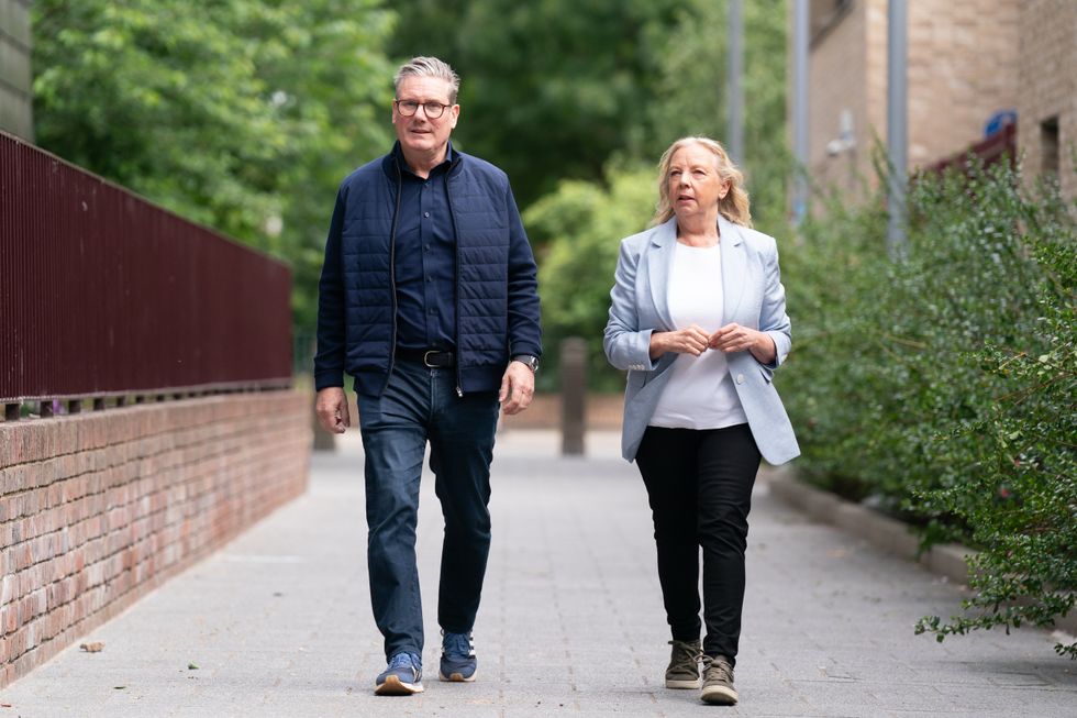 Keir Starmer and Deborah Meaden