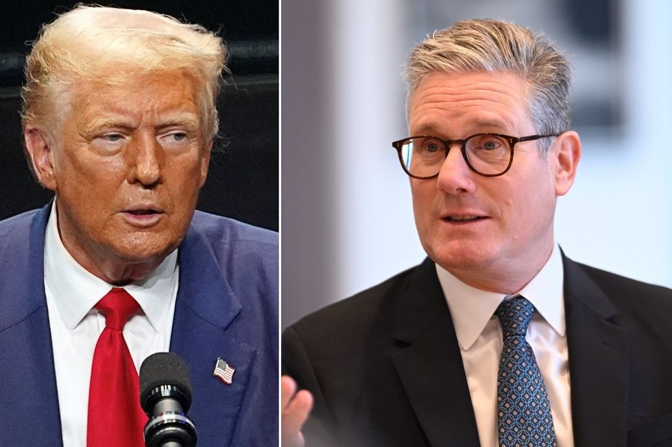 Keir Starmer and Donald Trump