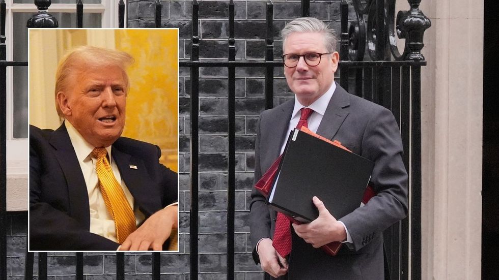 Keir Starmer and Donald Trump