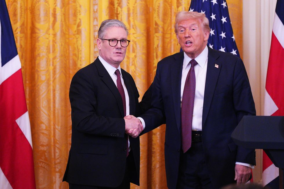 Keir Starmer and Donald Trump