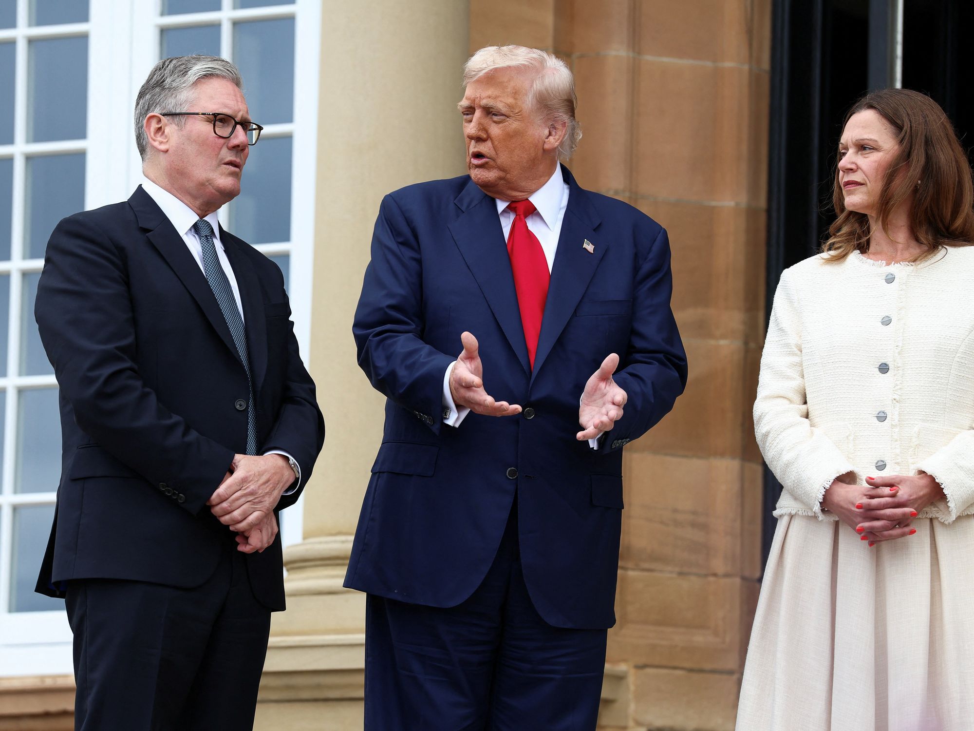 Keir Starmer and Donald Trump