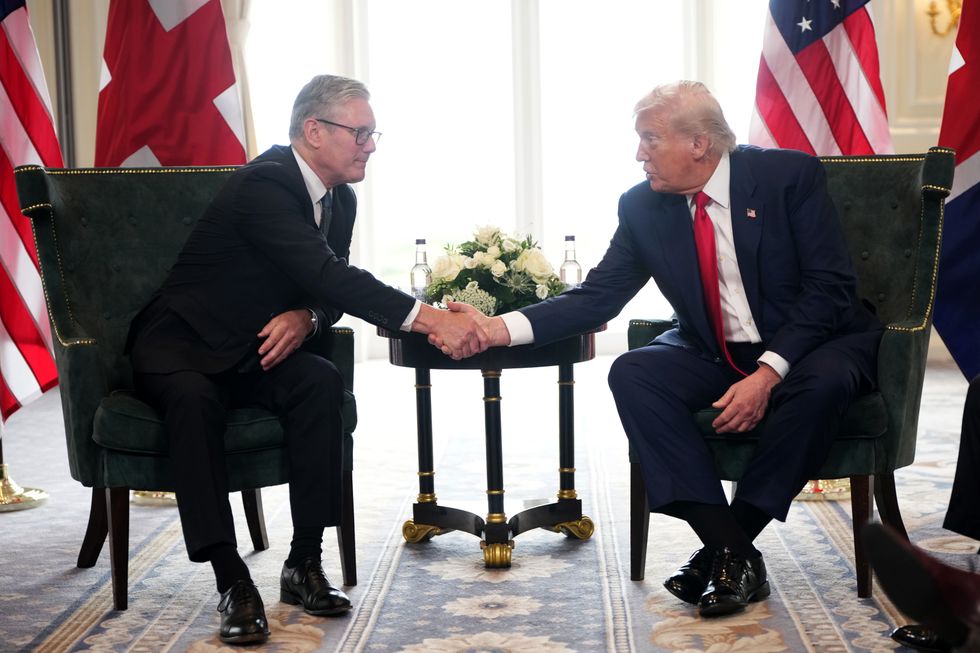 Keir Starmer and Donald Trump