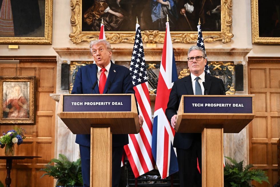 Keir Starmer and Donald Trump