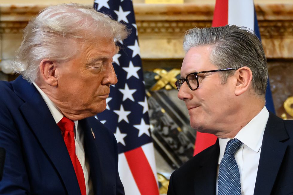 Keir Starmer and Donald Trump