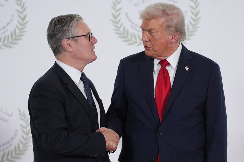 Keir Starmer and Donald Trump