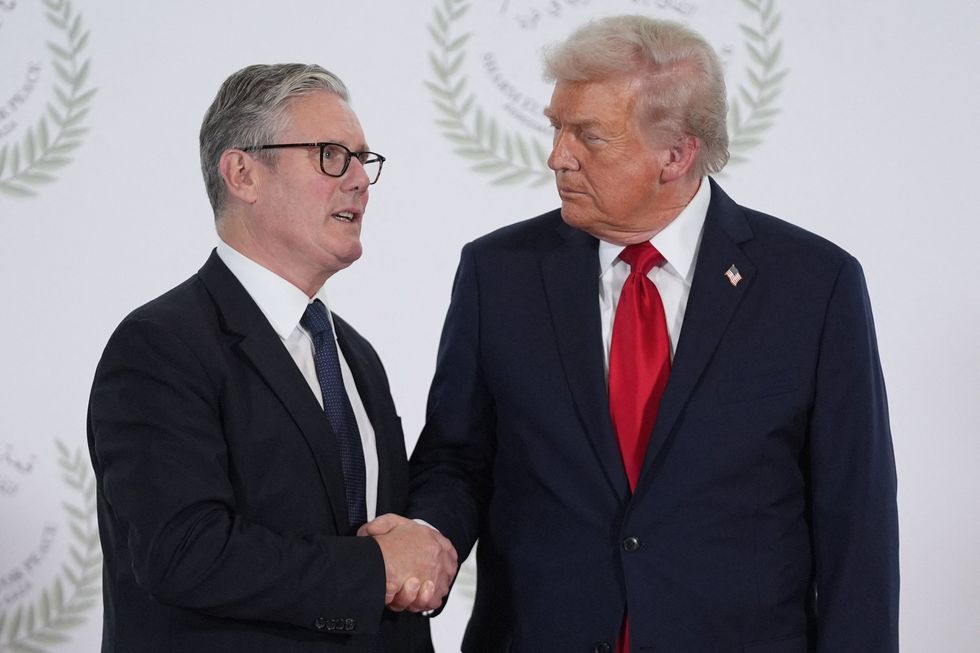 Keir Starmer and Donald Trump
