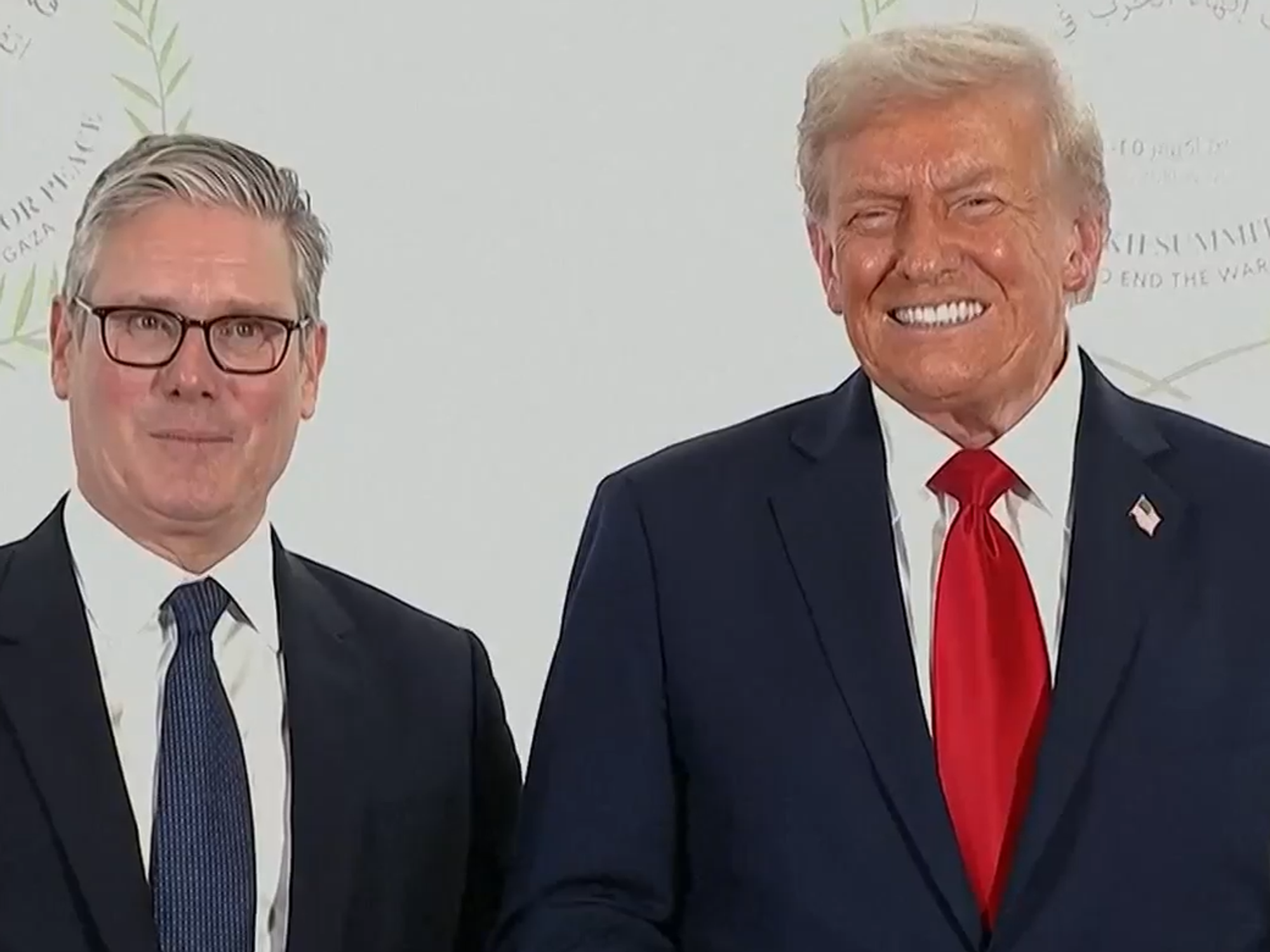 Keir Starmer and Donald Trump