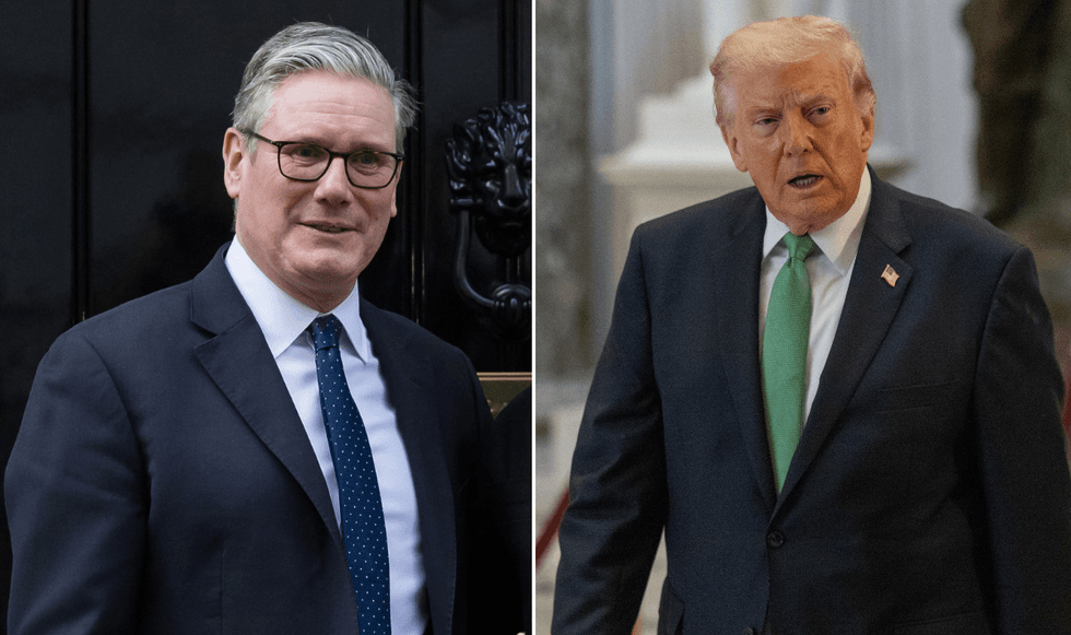 Keir Starmer and Donald Trump