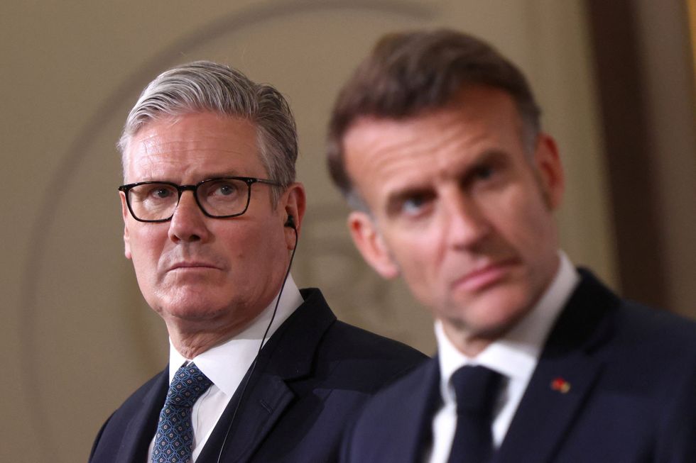 Keir Starmer e Emmanuel Macron