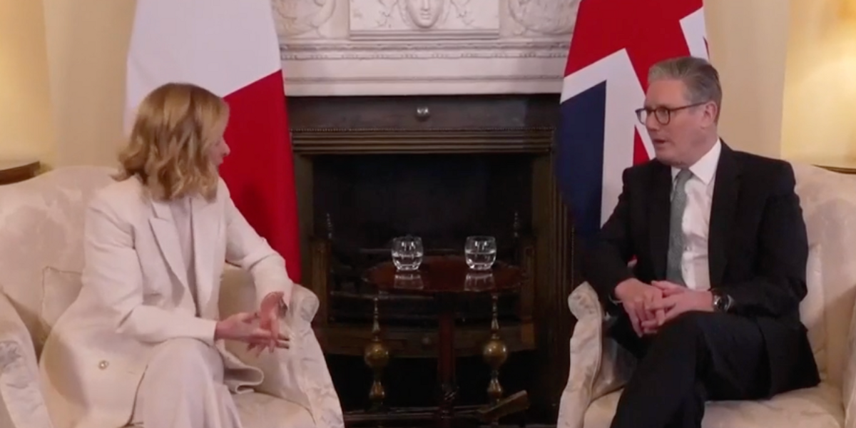 NextImg:WATCH: Meloni warns 'we will all be weaker if we divide ourselves' in meeting with Starmer