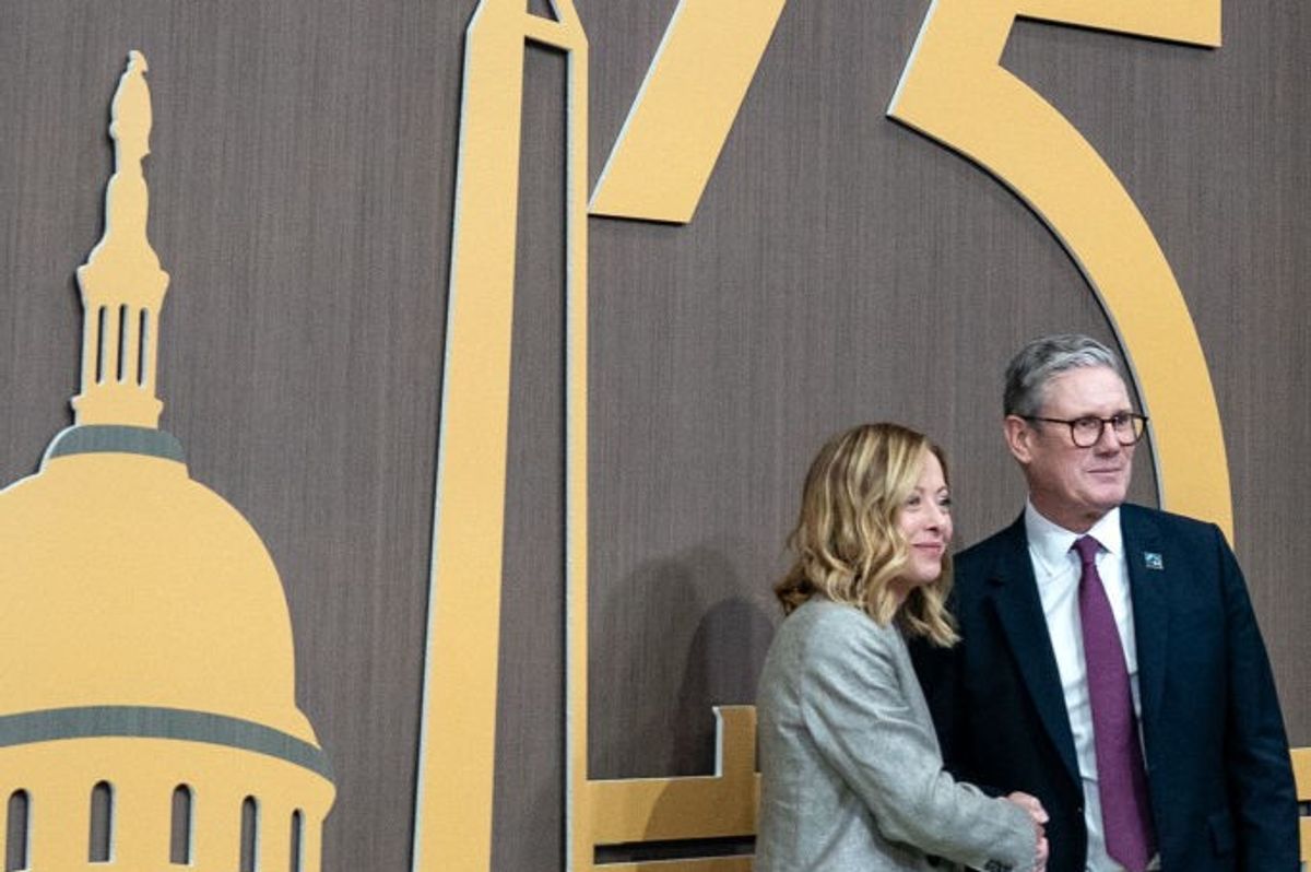 Keir Starmer and Giorgia Meloni