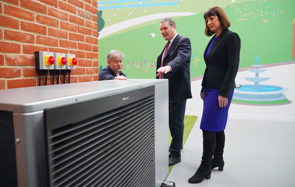 Keir Starmer and heat pump