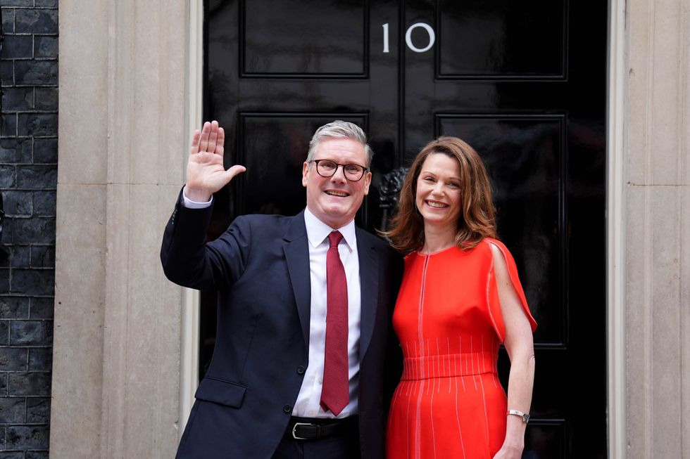 Keir Starmer and his wife Victoria Starmer