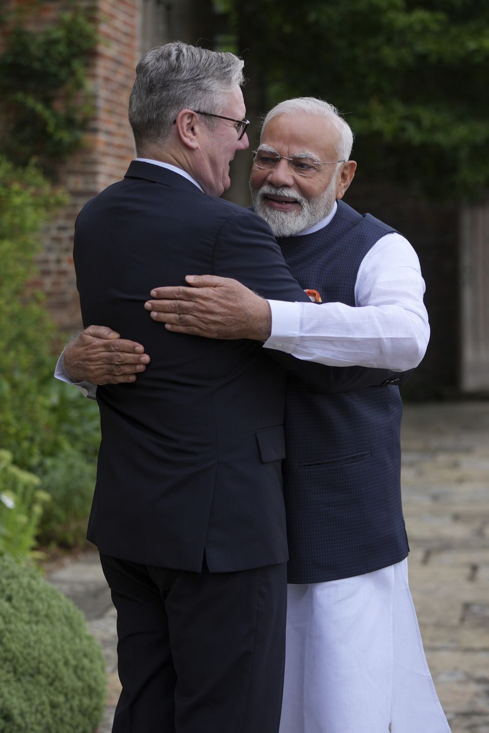 Keir Starmer and Indian Prime Minister Narendra Modi