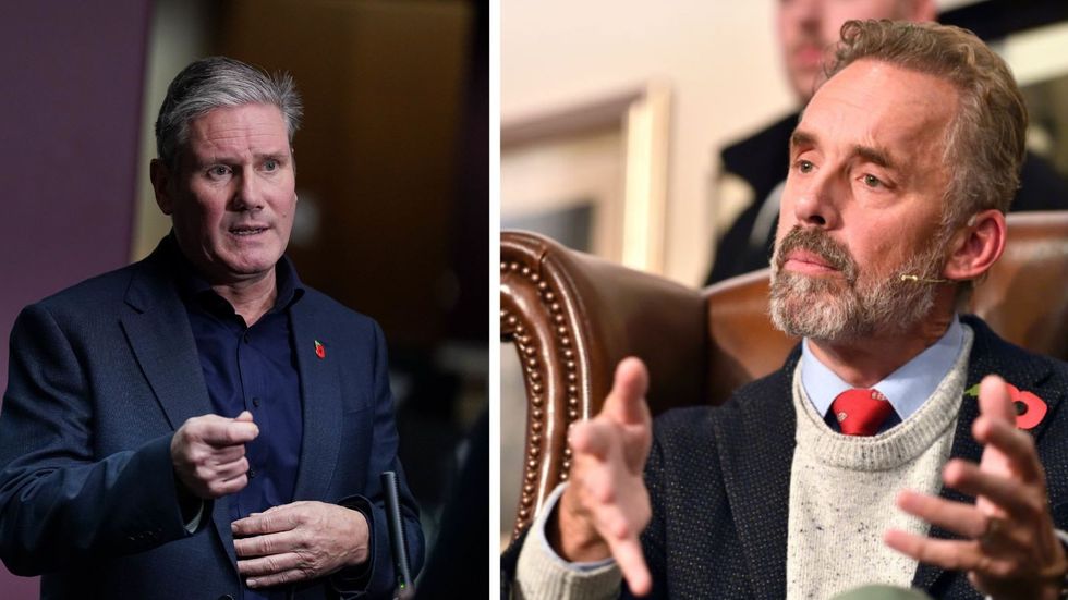 Keir Starmer and Jordan Peterson