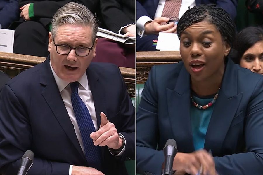 Keir Starmer and Kemi Badenoch clashed at PMQs
