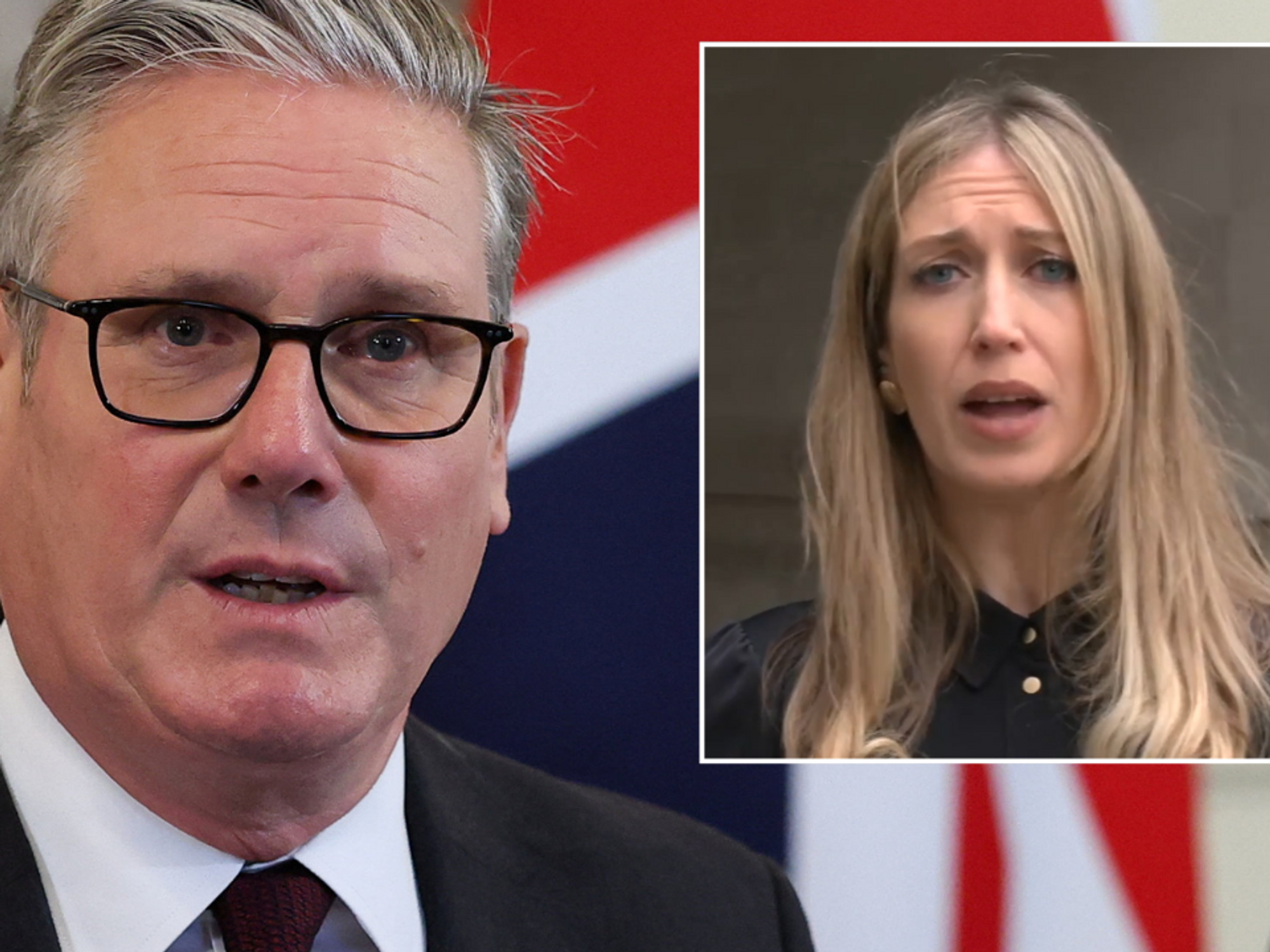 Keir Starmer and Laura Trott